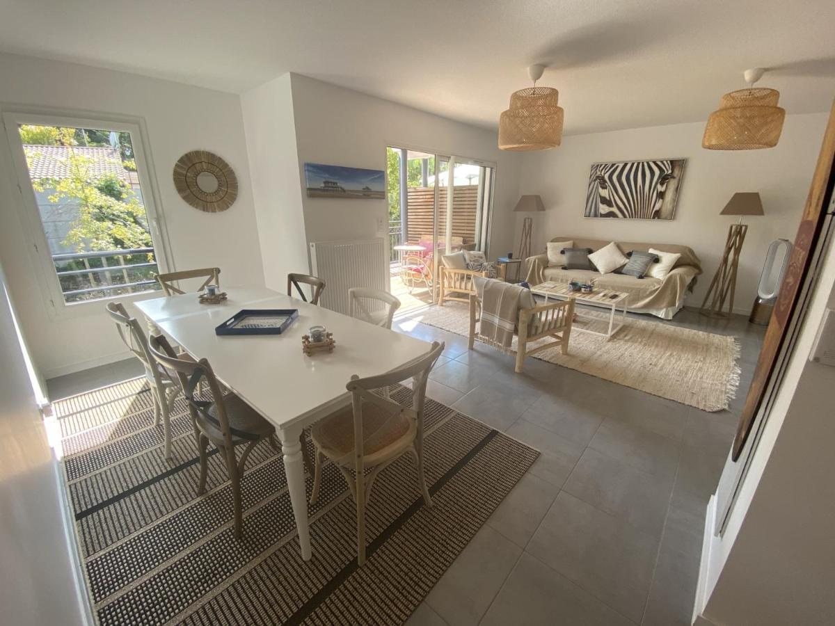 Charmant Appartement Pour 6 En Centre-Ville D'Arcachon Avec Terrasse, Parking Et Wifi - Fr-1-474-174 ภายนอก รูปภาพ